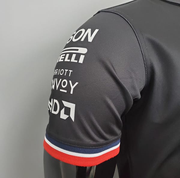 F1 Formula One racing suit; Mercedes POLO Black S-5XL - Image 3