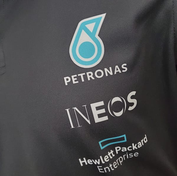 F1 Formula One racing suit; Mercedes POLO Black S-5XL - Image 6