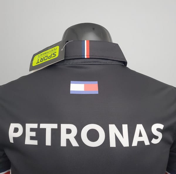 F1 Formula One racing suit; Mercedes POLO Black S-5XL - Image 9