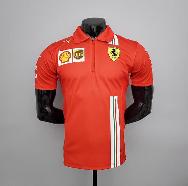 F1 Formula One; Ferrari racing suit Polo red S-5XL