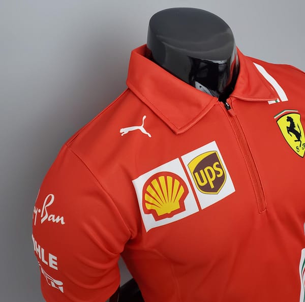F1 Formula One; Ferrari racing suit Polo red S-5XL - Image 2