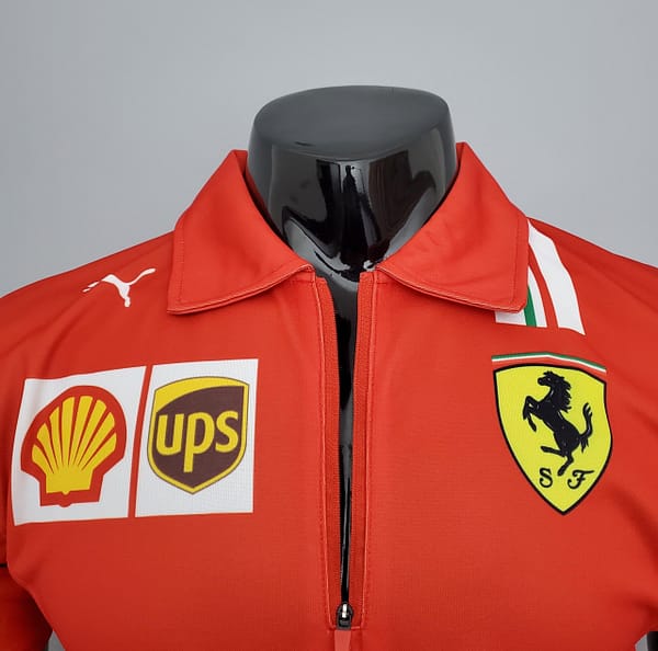 F1 Formula One; Ferrari racing suit Polo red S-5XL - Image 8