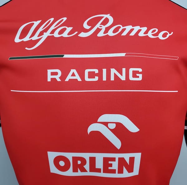 F1 Formula One; Alpha Taurus Red and White S-5XL - Image 3