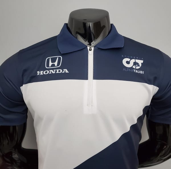 F1 Formula One Honda Blue White S-5XL - Image 11