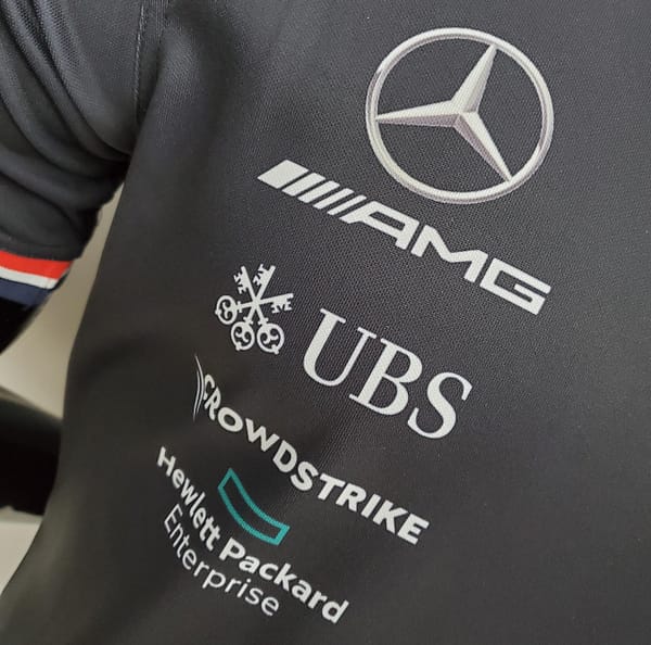 F1 Formula One 2022 Mercedes Black S-5XL - Image 2