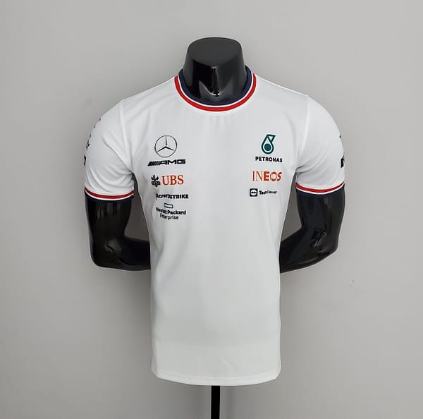 F1 Formula One 2022 Mercedes White S-5XL