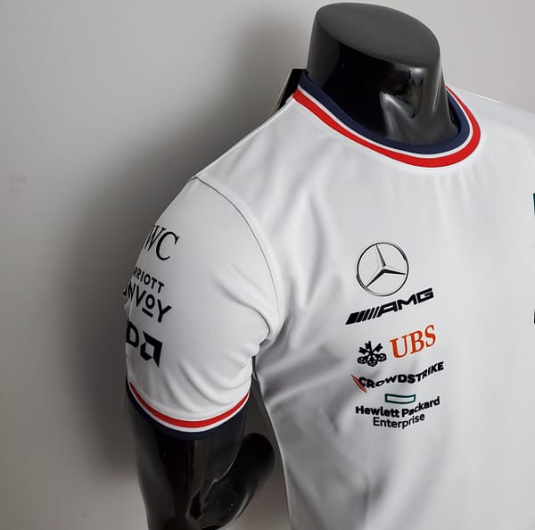 F1 Formula One 2022 Mercedes White S-5XL - Image 3