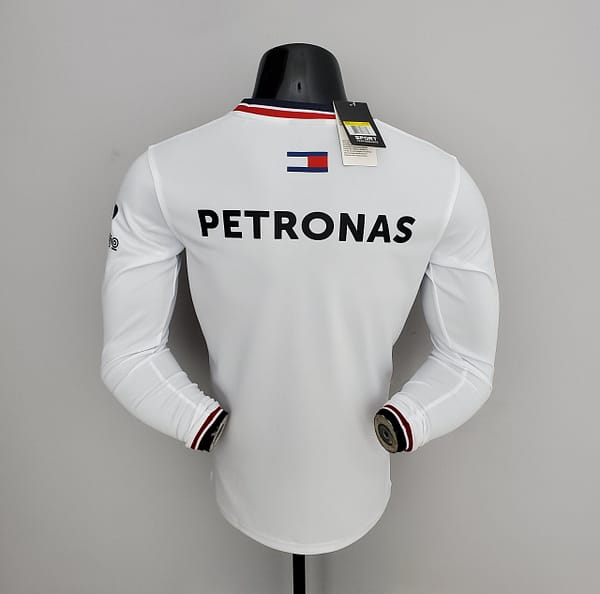 F1 Formula One 2022 Mercedes Long Sleeve White S-5XL - Image 3