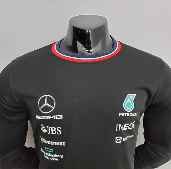 F1 Formula One 2022 Mercedes Long Sleeve black S-5XL - Image 6