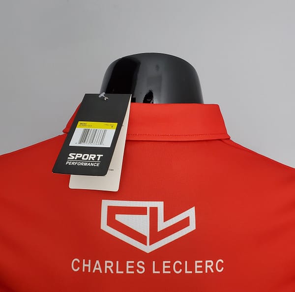 F1 Formula One 2022 Ferrari Polo Red S-5XL - Image 8