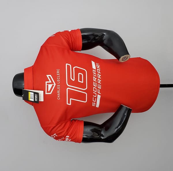 F1 Formula One 2022 Ferrari Polo Red S-5XL - Image 9
