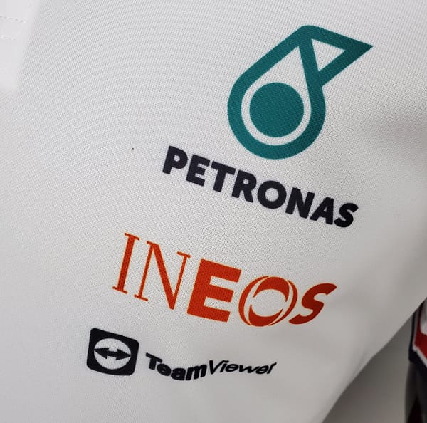 F1 Formula One 2022 Racing Suit Mercedes Polo White S-5XL - Image 7