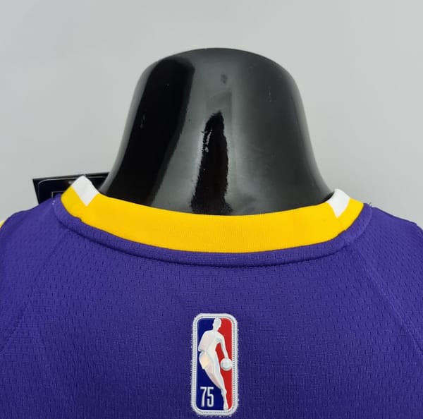 75th Anniversary Anthony #7 Los Angeles Lakers Jordan Purple NBA Jersey - Image 3