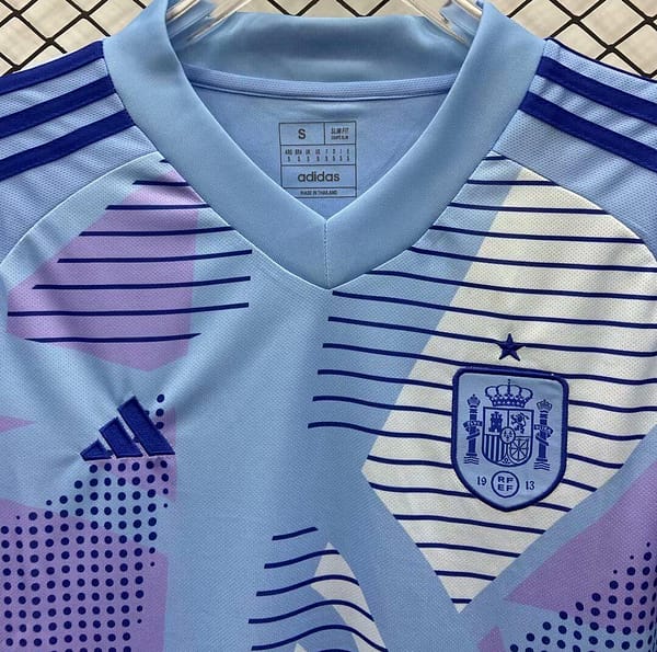 2024 Spain Blue Goalkeeper Jersey - Image 3