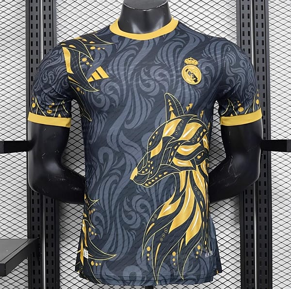 Player Version 24/25 Real Madrid Black/Golden Special Jersey