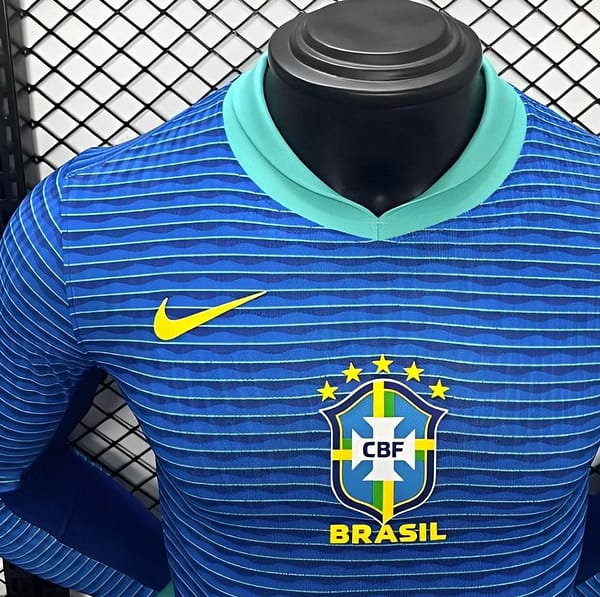 Player Version 2024 Brazil Away Blue Jersey - Image 2