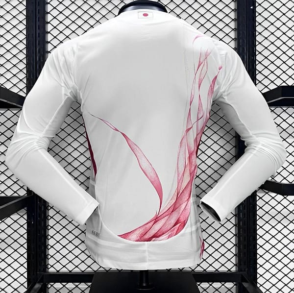 Player Version 2024 Japan Away White Long Sleeve Jersey - Image 2