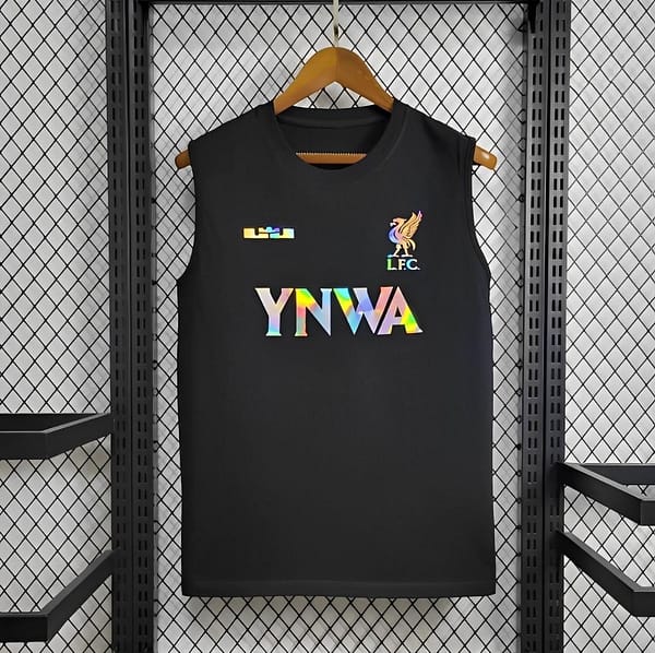 24/25 Liverpool x Lebron Black Vest Jersey - Image 7