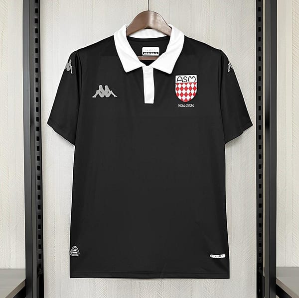 25/26 AS Monaco 100th Anniversary Black Jersey