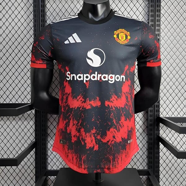 Player Version 24/25  Manchester United Black/Red Special Jersey