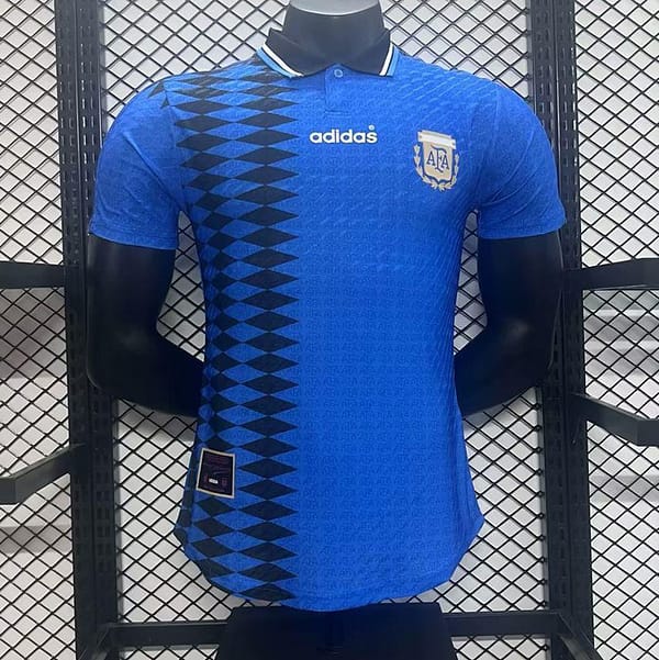 Player Version Retro 1994 Argentina Away Blue Jersey