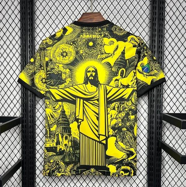 2024 Brazil X Christ Yellow Special Jersey - Image 2