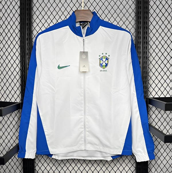 Retro 1994 Brazil White Windbreaker