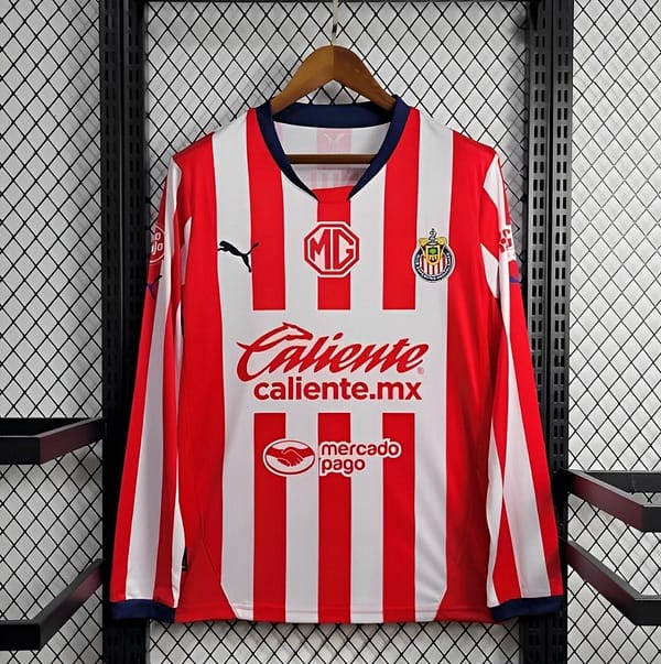 24/25 Chivas Guadalajara Home Long Sleeve Jersey
