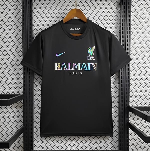 24/25 Liverpool x Balmain Black Training Jersey - Image 7