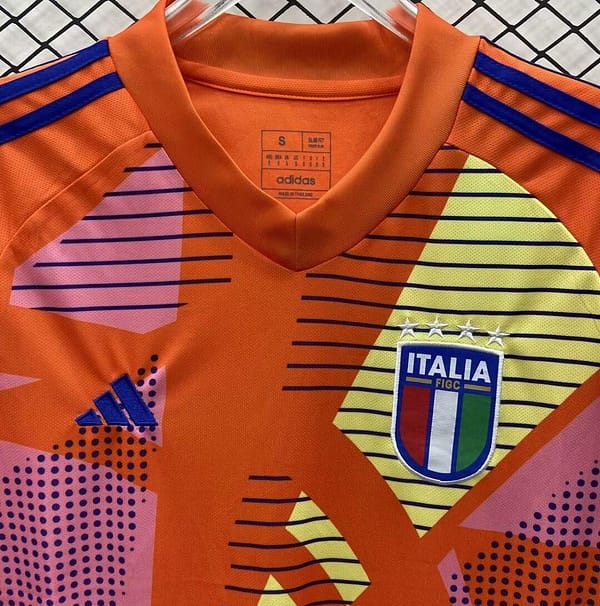 2024 Italy Orange Goalkeeper Jersey - Image 3