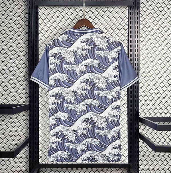 2024Japan Blue The Great Wave off Kanagawa Concept Training Jersey - Image 2