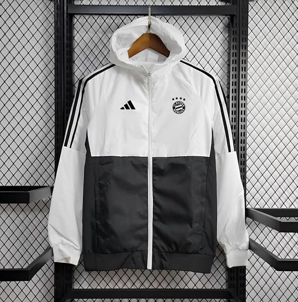 24/25 Bayern Munich Black White Windbreaker