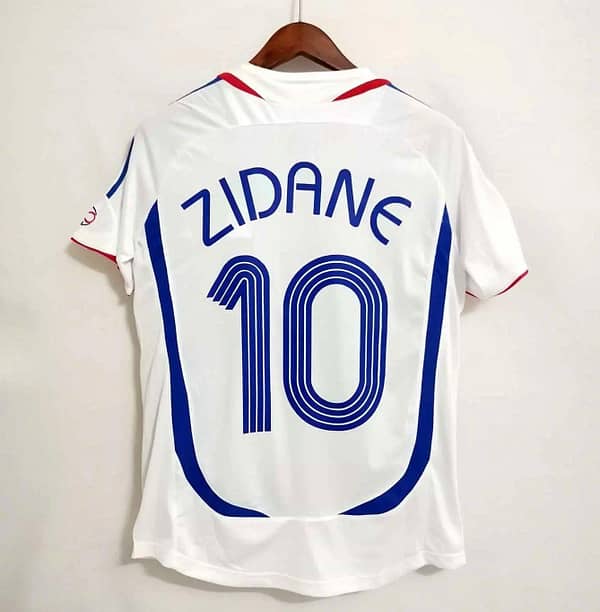 Retro 2006 France Away Soccer Jersey With 06 World Cup Patch - Image 9