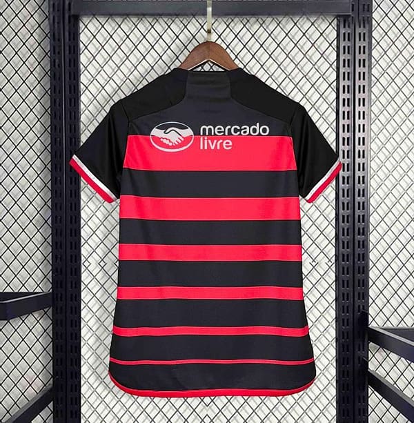 24/25 Women Flamengo Home Jersey With All Sponsor - Image 2