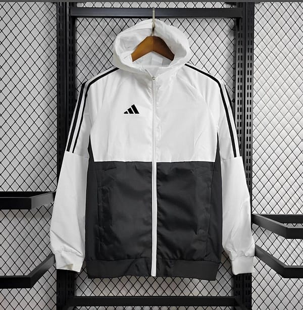 2024 Adidas Black White Windbreaker