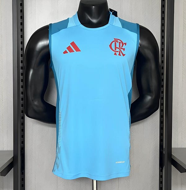 25/26 Flamengo Training Jersey Wear Light Blue Vest Jersey S-XXXXL
