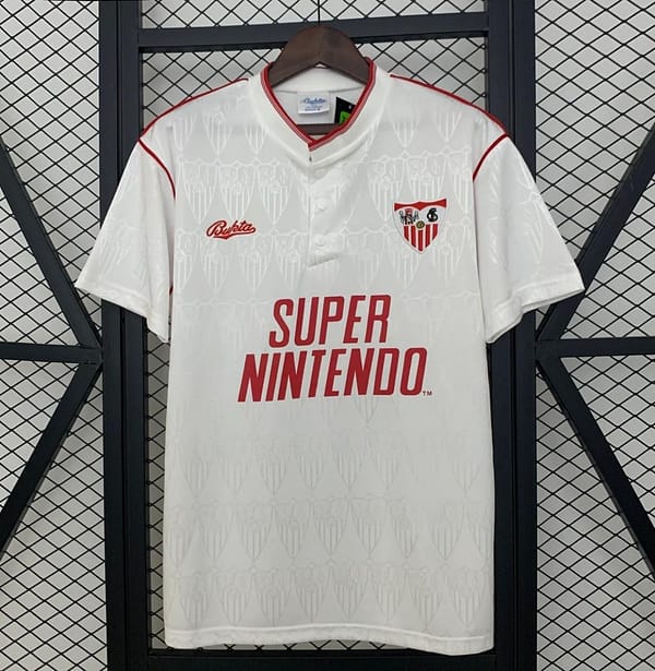 91/92 Retro Sevilla Home Jersey