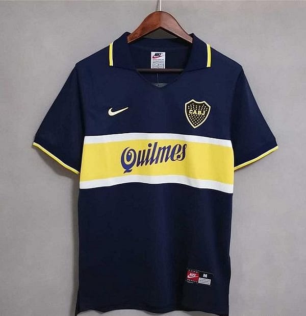 Retro 96/97 Boca Juniors Home Soccer Jersey
