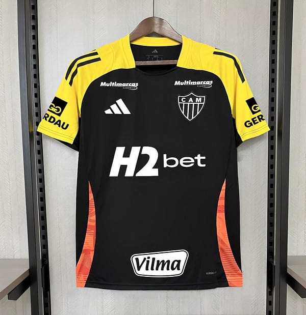 25/26 Atlético Mineiro Training Jersey All Sponsor Black Jersey S-XXXXL