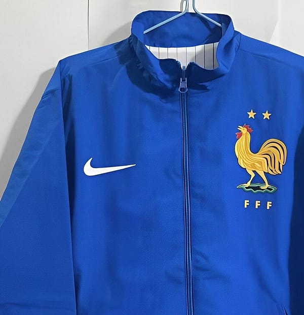 2024 France Blue/White Reversible Full Zipper Jacket - Image 7