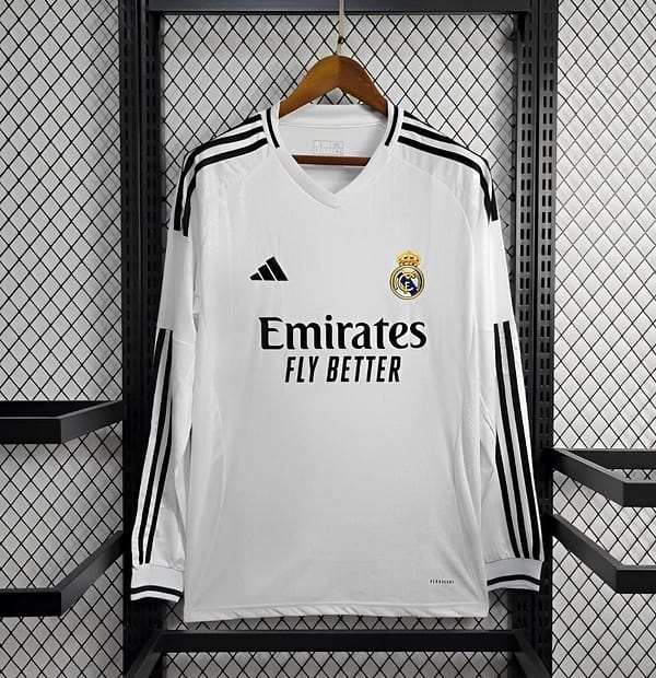 24/25 Real Madrid Home Long Sleeve Jersey