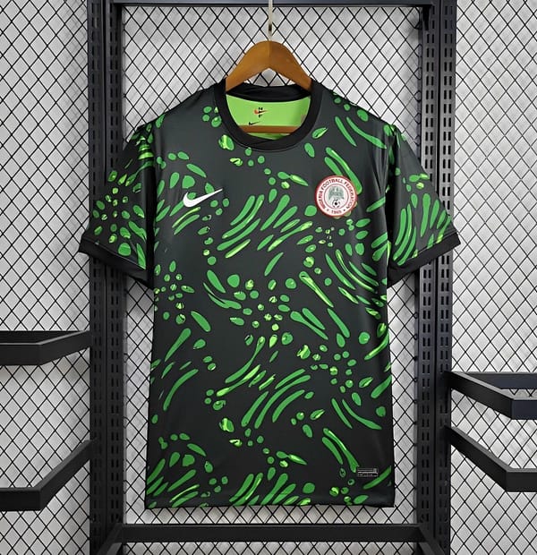 2024 Nigeria Away Green Black Jersey - Image 9