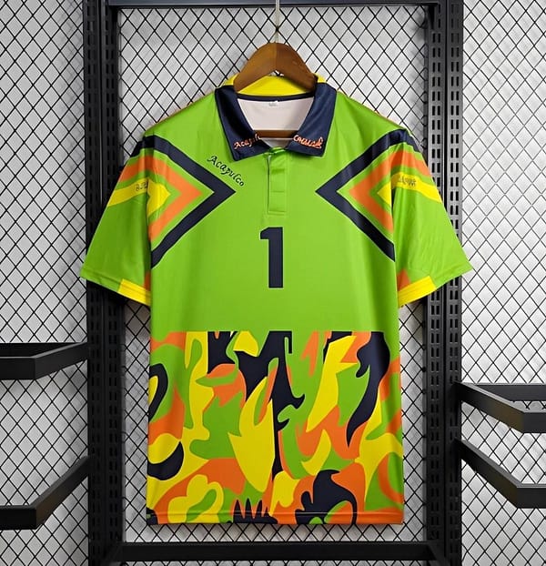 Retro 1994 Mexico Jorge Campos Home Green Goalkeeper