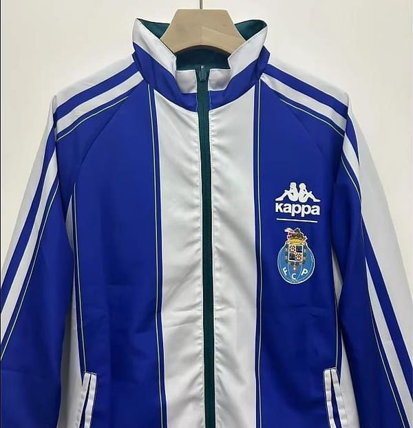 24/25 Porto Dark Cyan/White/Blue Reversible Windbreaker - Image 4