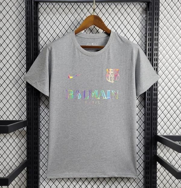 24/25 Barcelona x Balmain  Gray Training Jersey - Image 5