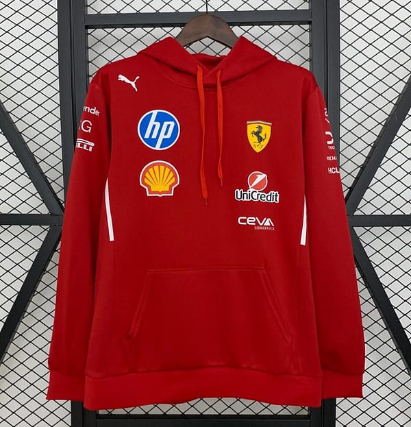 2025 F1 Formula Farrari Red Hoodie