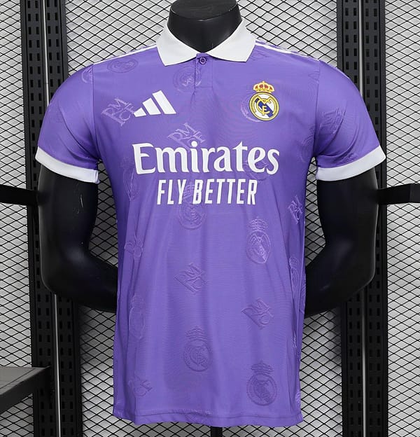Player Version 24/25 Real Madrid Purple Pre-Match Jersey