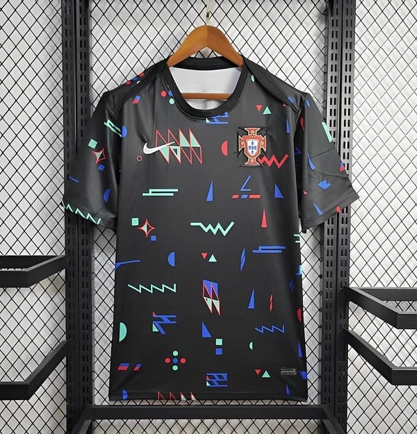 2024 Portugal Pre-match Small Geometric Patterns Jersey