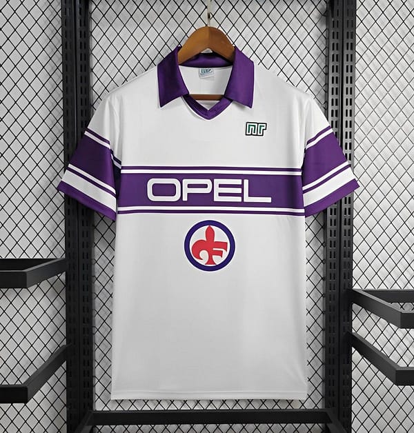 Retro 84/85 ACF Fiorentina Away White Jersey