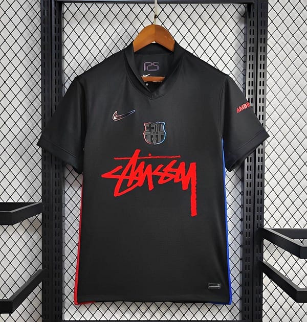 24/25 Barcelona x Stussy Away Black Jersey